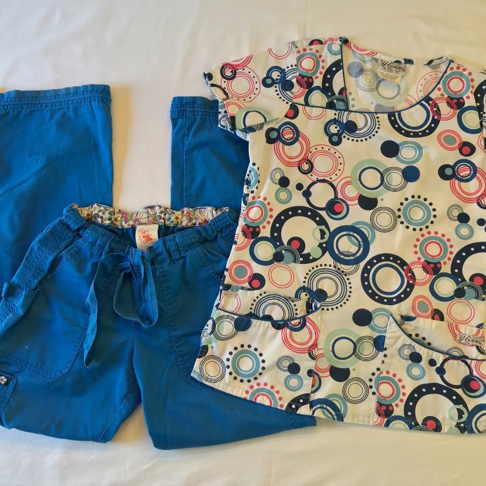 Koi Pants & UA Scrub Top Set